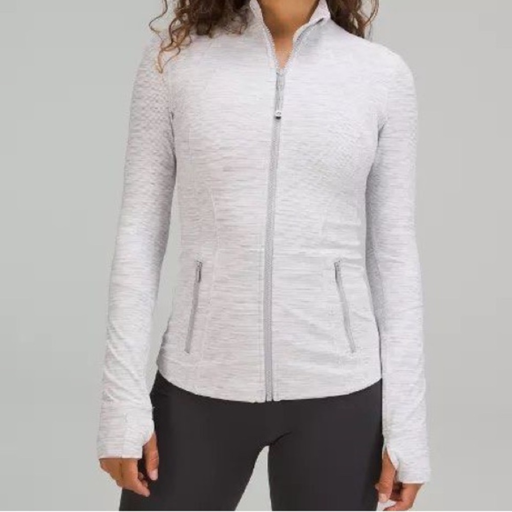 Lululemon define jacket. Light heathered grey.